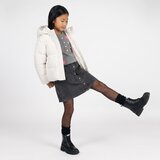 Guess HOODED LS PUFFER Bijela Slike
