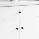  Gumbi za kabinetska vrata 12 pcs Crna M4 x 12 mm Željezo | shoptok.hr