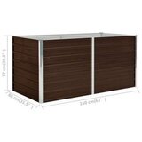  Povišena vrtna gredica smeđa 160 x 80 x 77 cm pocinčani čelik | shoptok.hr
