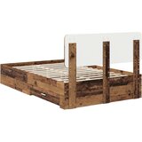  Okvir za krevet Staro drvo 120 x 190 cm Konstruirano drvo | shoptok.hr