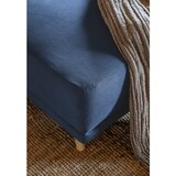 Miuform Tamno plava sklopiva kutna garnitura od samta (s desnim kutom/u obliku slova "U") Lazy Lukka – | shoptok.hr