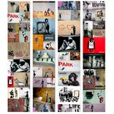  Tapeta - Banksy - a collage 49x1000 Samoljepljiva | shoptok.hr
