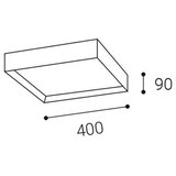  LED2 - LED plafonsko svetlo MILO LED/30W/230V crno 3000/4000K | Eponuda.com