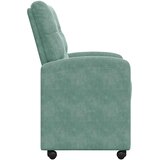  Blagovačke stolice s kotačima 2 pcs zelena boja mora Baršun | Eponuda.com