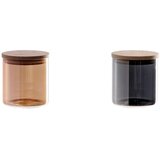  STAKLENKA 10*11CM S POKLOPCOM OD BAMBUSA 108413 | Eponuda.ba