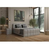 Premium Living Postelja Boxspring Brisbane, Svetlo Siva, 160x220 | Shoptok.si
