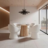 Bessagi Home Naslanjač Maia, Belo | Shoptok.si