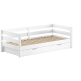 Vipack Bijeli dječji krevet od masivnog bora s dodatnim ležajem s podnicom 90x200 cm Margrit – Cijene
