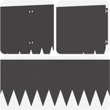  Ograda oko Travnjaka 10 pcs 103 x 30 cm Čelik Crna | shoptok.hr