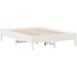  Okvir kreveta bez madraca bijeli 140 x 190 cm masivna borovina | shoptok.hr