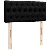 vidaXL Otomanski posteljni okvir z vzmetnico črn 80x200 cm blago | Shoptok.si