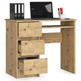 AKORD A-6 Računalniška Miza, Leva Izvedba, Hrast Artisan, (5000332976) | Shoptok.si