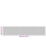  Tepih pravokutni crni 80 x 400 cm od bambusa | shoptok.hr
