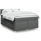 vidaXL Okvir kreveta s oprugama i madrac svjetlosivi 160x200cm tkanina | shoptok.hr