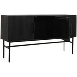Light & Living Črna nizka komoda iz masivnega manga 150x80 cm Abage – | Shoptok.si