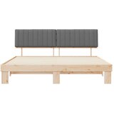  Krevetni okvir s tapiciranim uzglavljem Svijetlo siva | shoptok.hr