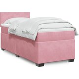 Maison Chic Box spring postelja - Vzmetna postelja z vzmetnico roza 100x200 cm žamet SL4182, (21888510) | Shoptok.si