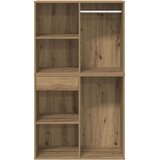 Toaletni stolić s LED-om Artisan hrastovinom izrađenim drvom Smeđa | Shoptok.si