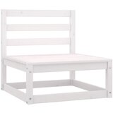 Maison Chic Vrtni sredinski kavč - Zunanji kavč z antracit blazinami bela trdna borovina, (22041033) | Shoptok.si