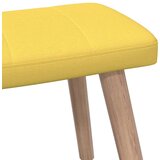  Stolica za opuštanje s osloncem za noge boja senfa od tkanine | shoptok.hr