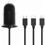 M.N.C. usb avto adapter 4 v 1 + usb - črn Cene