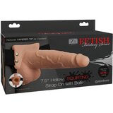 Pipedream Fetish Strap-On 7,5 - strap-on, votel, brizgalni dildo (naravni) Cene