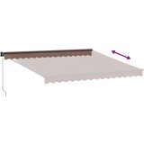 Tenda na ručno uvlačenje smeđa 400 x 300 cm Smeđa 400 x 300 cm 1 | shoptok.hr