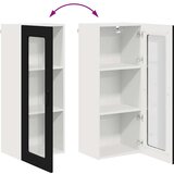 vidaXL zidni kuhinjski ormarić crna 40 x 31 x 100 cm konstruirano drvo | shoptok.hr