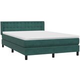 Box Spring krevet s madracem tamno zeleni 160x220 cm baršun | shoptok.hr