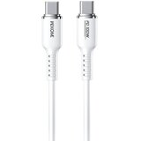 WEKOME WDC-11 Kabl 3.1 USB tip C M/M 1.2m, za Super brzo punjenje 100W/480Mbps, Silicon Soft, beli | Eponuda.com