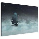  Slika - Night Waves (1 Part) Wide - Second Variant 60x40 Na talijanskom platnu | shoptok.hr