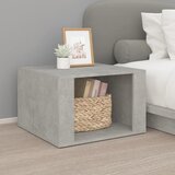 The Living Store Nočna mizica betonsko siva 57x55x36 cm inženirski les - Nočna Omarica, (21434686) | Shoptok.si