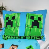 Jerry Fabrics Pamučna dječja posteljina sa svjetlećim efektom za krevet za jednu osobu 140x200 cm Minecraft "Jungle Fight" – | shoptok.hr