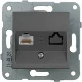 KPC kompj. 1M priklj. WKTT0405-2DG EU4 CAT6, tamno siva, Karre Plus
