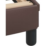  Posteljni okvir z LED lučkami rjav 200x200 cm umetno usnje, (21095131) | Shoptok.si