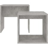 vidaXL Komplet klubskih mizic betonsko siv 48x30x45 cm iverna plošča | Shoptok.si