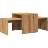 Maison Chic Klubska mizica - kavna mizica - Nizka mizica artisan hrast 100x48x40 cm inženirski les, (21753813) Cene