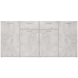  Komoda siva boja betona 160 x 36 x 75 cm od iverice | shoptok.hr
