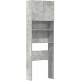 Ormarić za perilicu rublja boja betona 64x24x190 cm drveni | shoptok.hr