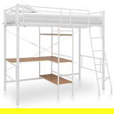 Furnova Pograd z okvirjem za mizo bel kovinski 90x200 cm, (21934182) | Shoptok.si