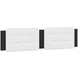  Postelja z vzmetnico črna in bela 200x200 cm umetno usnje, (21143001) | Shoptok.si