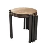 Hanah home Lavia 4 Oak set stolova