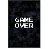  Slika - Pixel Game Over 60x90 U crnom drvenom okviru | shoptok.hr