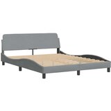 vidaXL Okvir za krevet bez madraca svjetlosivi 160 x 200 cm od tkanine | shoptok.hr