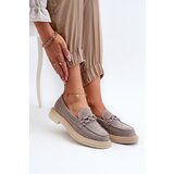 S. BARSKI Women's Suede Moccasins with Flat Heel and Decoration D&A | Shoptok.si