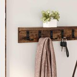  Vješalica za kapute na zidu Dimljeni hrast 100 x 10,5 x 10,5 cm | shoptok.hr