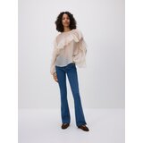 Reserved Bluza s volanima - krem | shoptok.hr