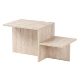 Hanah home stočić za dnevnu sobu harmony - travertine travertine coffee table | Eponuda.com