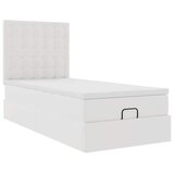  Otomanski krevet s madracem bijeli 90x200 cm umjetna koža | shoptok.hr
