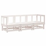 Maison Chic Seti vrtnega pohištva - Vrtna garnitura - Vrtni pohištvo set 3-delna bela trdna borovina, (21810012) Cene
